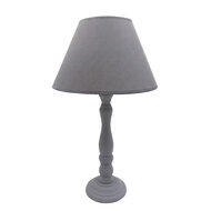 Clayre &amp; Eef | Tafellamp Grijs 25x25x45 cm E27/max 1x40W | 6LMC0117