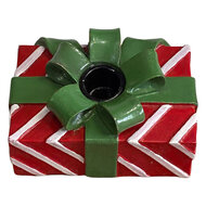 Clayre &amp; Eef | Kandelaar Rood Groen 12x8x7 cm | 6PR6388