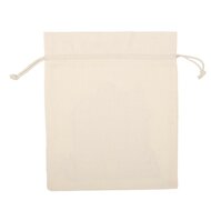 Clayre &amp; Eef | Cadeauzakje Creme  Synthetisch 21x1x25 cm| 66481