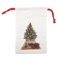 Clayre &amp; Eef | Cadeauzakje Wit Synthetisch 18x1x27 cm| 66471