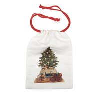 Clayre &amp; Eef | Cadeauzakje Wit Synthetisch 18x1x27 cm| 66471