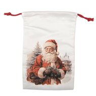 Clayre &amp; Eef | Cadeauzakje Wit Synthetisch 13x1x20 cm| 66476