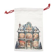 Clayre &amp; Eef | Cadeauzakje Wit Synthetisch 13x1x20 cm| 66479
