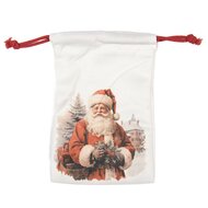 Clayre &amp; Eef | Cadeauzakje Wit Synthetisch 11x1x16 cm| 66472