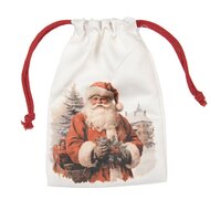 Clayre &amp; Eef | Cadeauzakje Wit Synthetisch 11x1x16 cm| 66472
