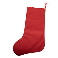 Clayre &amp; Eef | Kerstsok Decoratie Kerstsok Rood 25x1x36 cm | 66466