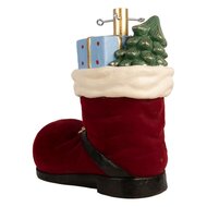 Clayre &amp; Eef Kerstboom Standaard Laars 39x21x45 cm Rood Keramisch materiaal 6MG0174