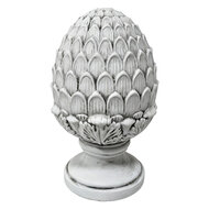 Clayre &amp; Eef | Decoratie Ornament Grijs &oslash; 16x26 cm | 6TE0590