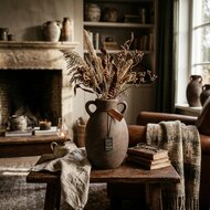 Brynxz Kruik vaas Classic Jug Two Ears Majestic Brown L &ndash; Landelijk &amp; Sober