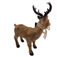 Countryfield Decoratie Beeld Hert bruin 32,5 x 25 x 11 cm| Polyresin