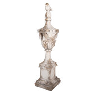 Clayre &amp; Eef | Decoratie Ornament Wit Beige 19x16x61 cm | 5MG0130