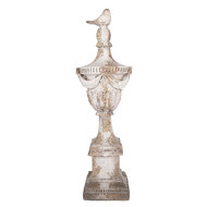 Clayre &amp; Eef | Decoratie Ornament Wit Beige 19x16x61 cm | 5MG0130