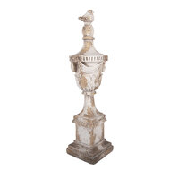Clayre &amp; Eef | Decoratie Ornament Wit Beige 19x16x61 cm | 5MG0130