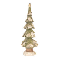 Clayre &amp; Eef | Kerstdecoratie Kerstboom Groen Wit 47x22x68 cm | 5MG0134