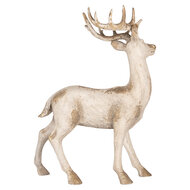 Clayre &amp; Eef | Decoratie Hert Wit Beige 57x26x74 cm | 5MG0136