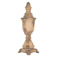 Clayre &amp; Eef | Decoratie Ornament Beige Bruin &oslash; 17x51 cm | 5MG0137