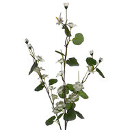 Clayre &amp; Eef | Decoratie tak met bloemen Wit 105 cm | 5PL0289