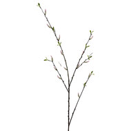Clayre &amp; Eef | Decoratie tak met bloemen Wit Groen 108 cm | 5PL0324
