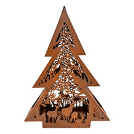 Clayre &amp; Eef | Kerstdecoratie Kerstboom Bruin 62x18x79 cm | 5Y1473