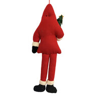 Clayre &amp; Eef | Decoratie hanger kerstman vilt Rood Wit 11x2x29 cm | 66517
