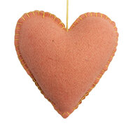 Clayre &amp; Eef | Hanger hart vilt Roze Wit 9x2x8 cm | 66519