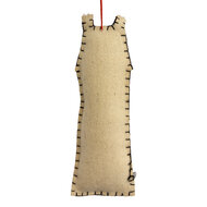 Clayre &amp; Eef | Decoratie hanger Huisje vilt Wit Bruin 5x2x15 cm | 66526