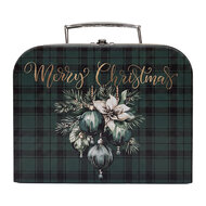 Clayre &amp; Eef | Decoratie koffer Set van 3 Groen 30x21x9/25x18x9/20x16x8 cm | 67049