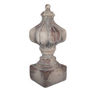 Clayre &amp; Eef | Decoratie Ornament Grijs Bruin &oslash; 18x39 cm | 6MG0189