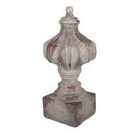 Clayre &amp; Eef | Decoratie Ornament Grijs Bruin &oslash; 18x39 cm | 6MG0189