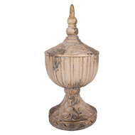 Clayre &amp; Eef | Decoratie Ornament Beige Bruin &oslash; 17x36 cm | 6MG0193