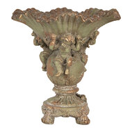Clayre &amp; Eef | Decoratie Ornament Groen Bruin 34x34x35 cm | 6MG0194