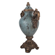 Clayre &amp; Eef | Decoratie Ornament Blauw Bruin 30x19x46 cm | 6MG0195