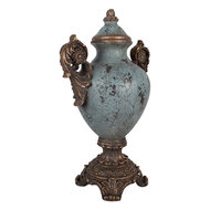 Clayre &amp; Eef | Decoratie Ornament Blauw Bruin 30x19x46 cm | 6MG0195
