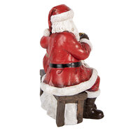 Clayre &amp; Eef | Decoratie Kerstman en kerstvrouw Rood Wit 13x10x16 cm | 6PR6321