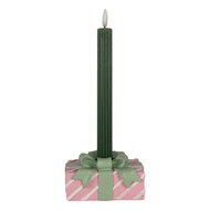 Clayre &amp; Eef | Kandelaar Roze Groen 12x8x7 cm | 6PR6390