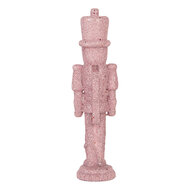 Clayre &amp; Eef | Kerstdecoratie Notenkraker Roze 5x4x18 cm | 6PR6399