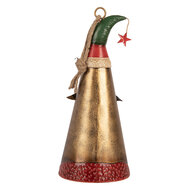 Clayre &amp; Eef | Decoratie hanger Kerst Goudkleurig Rot &oslash; 16x38 cm | 6Y6057