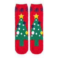 Clayre &amp; Eef | Sokken  Rood Groen one size | JZSK0056