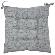 Clayre &amp; Eef | Stoelkussen met foam Grijs 40x40x4 cm | KG029.010