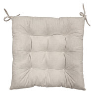 Clayre &amp; Eef | Stoelkussen met foam Beige 40x40x4 cm | KG029.013