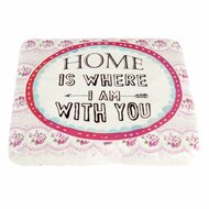 Onderzetter Home is where i am with you | 6PR1076 | Clayre &amp; Eef 1
