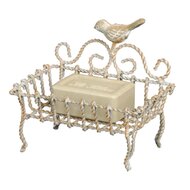 Clayre & Eef | Zeepbakje Vogel Creme 9*6*14 cm | W40390