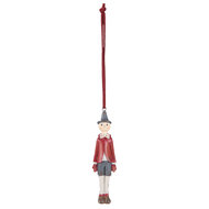 Hanger Decoratie figuur Pinokkio 3*2*11 cm Rood | 6PR2245 | Clayre &amp; Eef