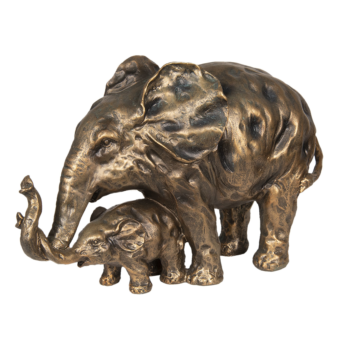 Decoratie olifanten 38*15*24 cm Bruin | 6PR2625 | Clayre & Eef