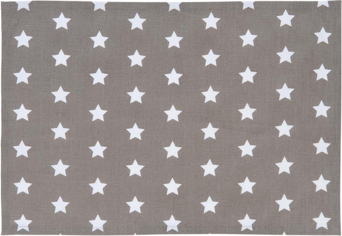 Placemat ( set 6) 48*33 cm Taupe | CAS40TP | Clayre & Eef