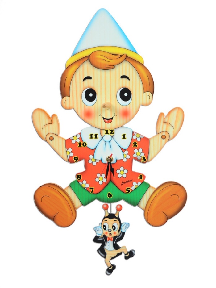 PFORGR0000600-Bartolucci-Pinokkio klok met japie krekel