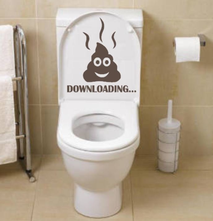 Sticker downloading drol toilet | Rosami