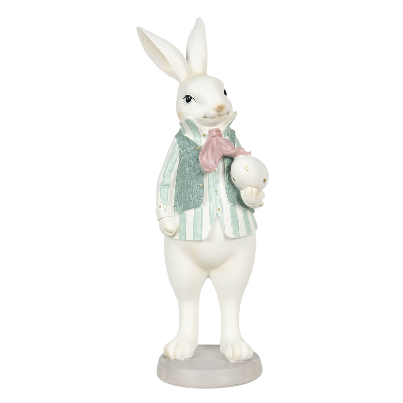 Decoratie konijn jongen 10*10*25 cm Multi | 6PR3147 | Clayre & Eef