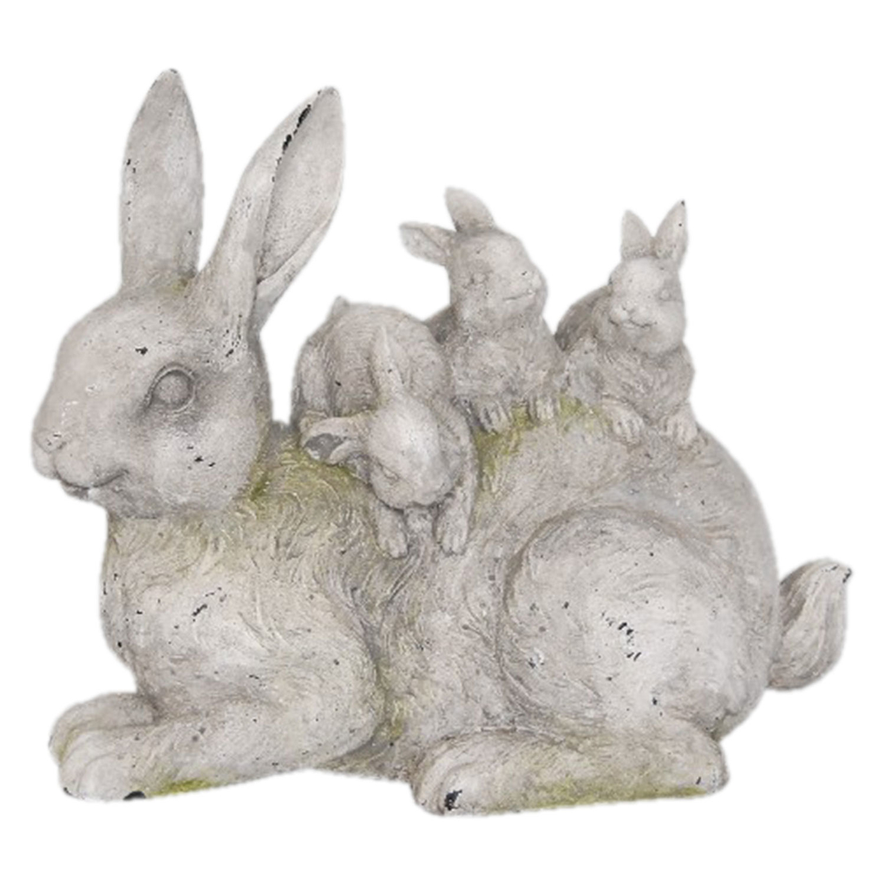 Decoratie konijnen 34*18*29 cm Grijs | 6PR2337 | Clayre & Eef