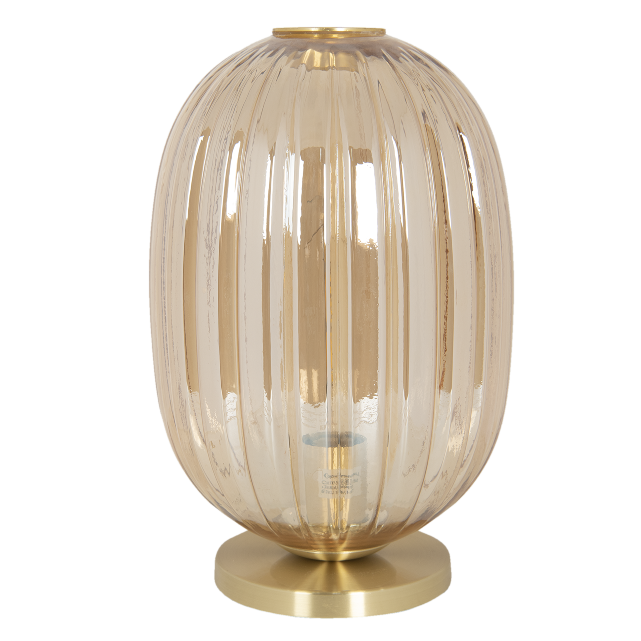 Tafellamp met lamp ø 20*35 cm E14/max 1*40W Bruin | 6LMP709CH | Clayre & Eef